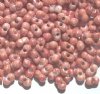 25 grams of 3x7mm Marble Pink Lustre Farfalle Seed Beads